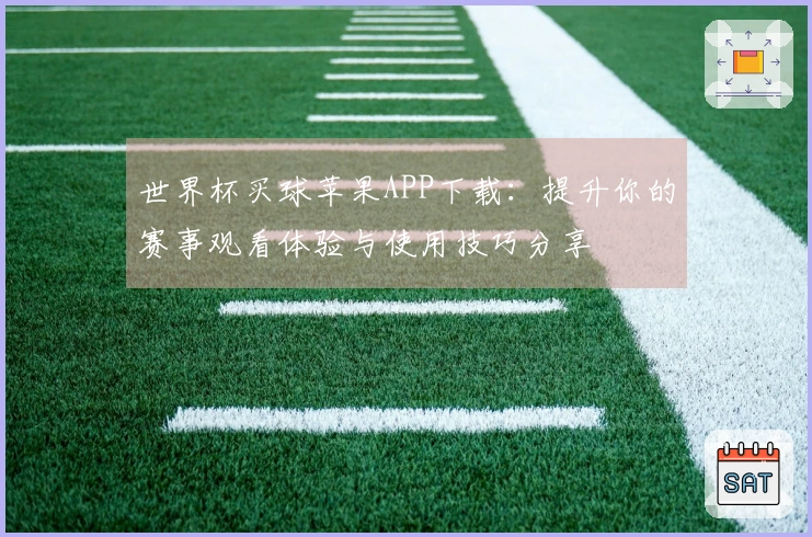 世界杯买球苹果APP下载：提升你的赛事观看体验与使用技巧分享