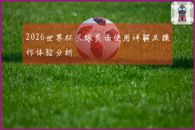 2026世界杯买球页面使用详解及操作体验分析
