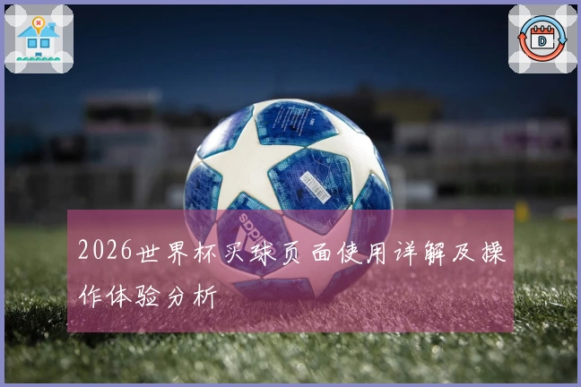 2026世界杯买球页面使用详解及操作体验分析